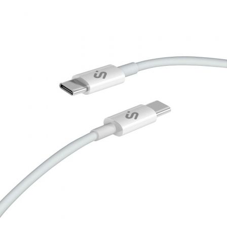 Subblim Cable USB-C a USB-C Plus 100W Blanco 1m